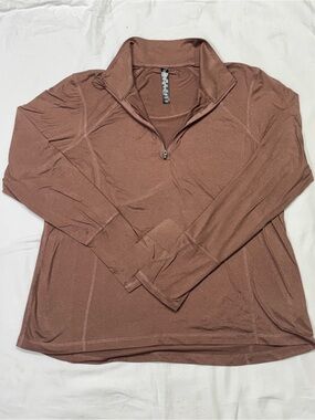 lukka Women's Quarter-Zip Pullover - Mauve Brown